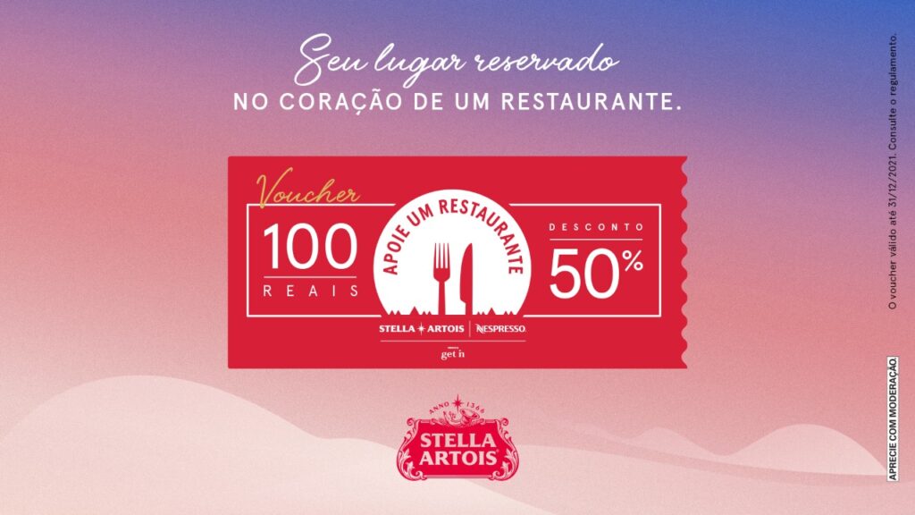 Voucher de Desconto do movimento "Apoie um Restaurante". Divulgação