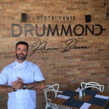 Chef Zé Abranches comanda a cozinha do Restaurante Drummond