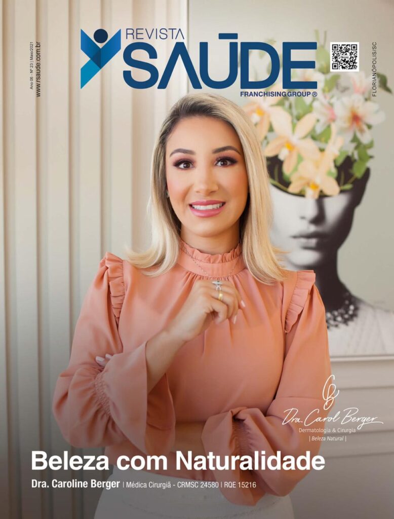 Cirurgiã catarinense Carol Berger é capa da revista Saúde