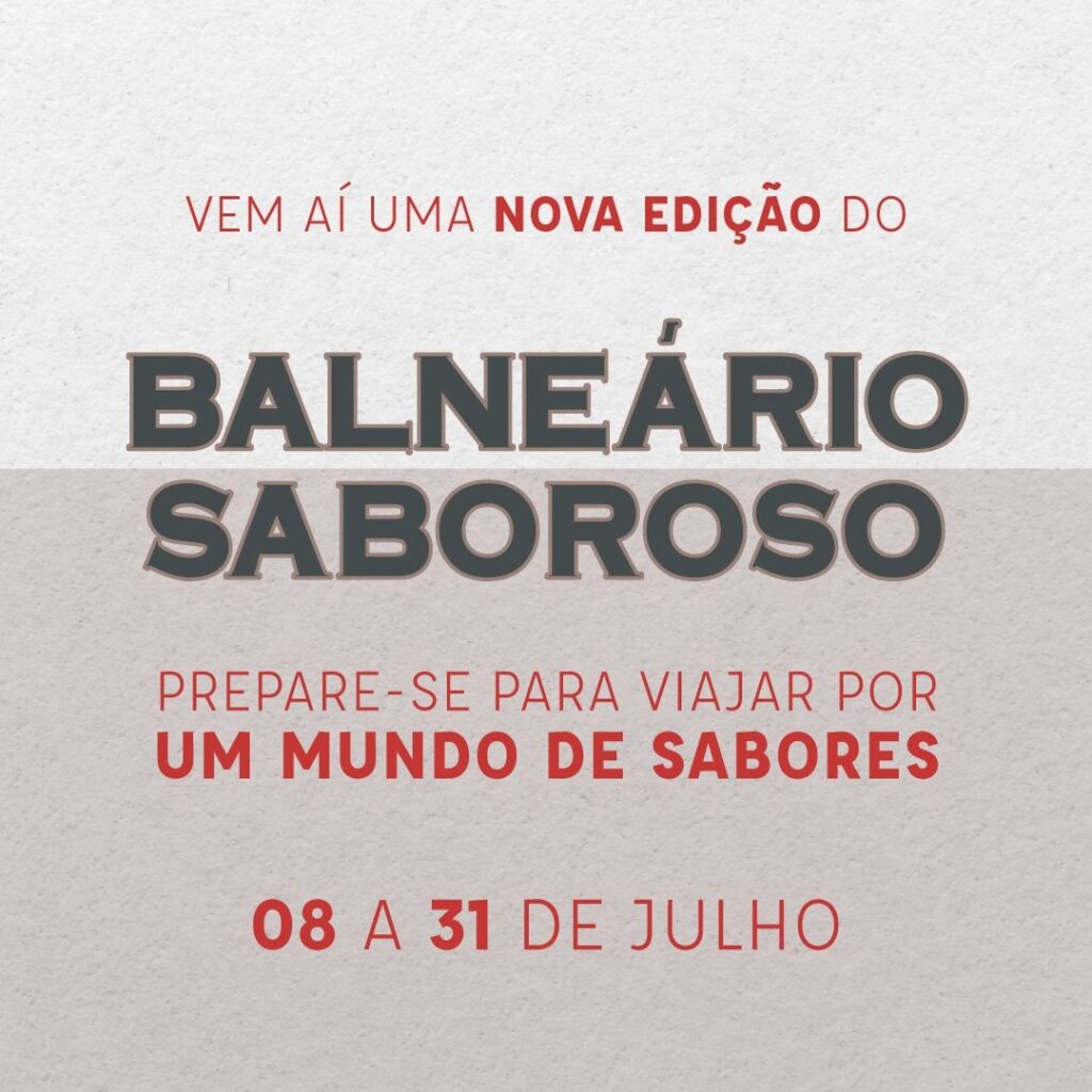 BC Convention lança mote da 12º Balneário Saboroso:  "O Seu passaporte para um mundo de sabores"