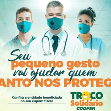 Troco Solidário da Cooper arrecada mais de R$ 360 mil entre 2020 e 2021