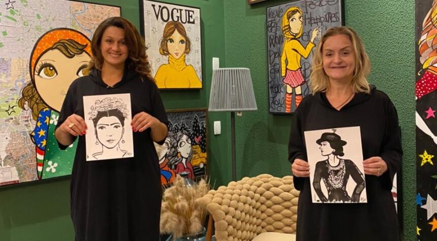 Collab da artista plástica Adri Volpi e Claire Juliani será lançada no Plaza Boulevard Itapema