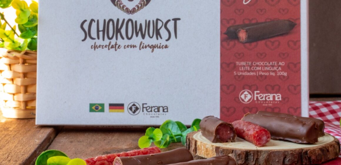 Ferana Chocolates apresenta o primeiro chocolate com linguiça do mundo!