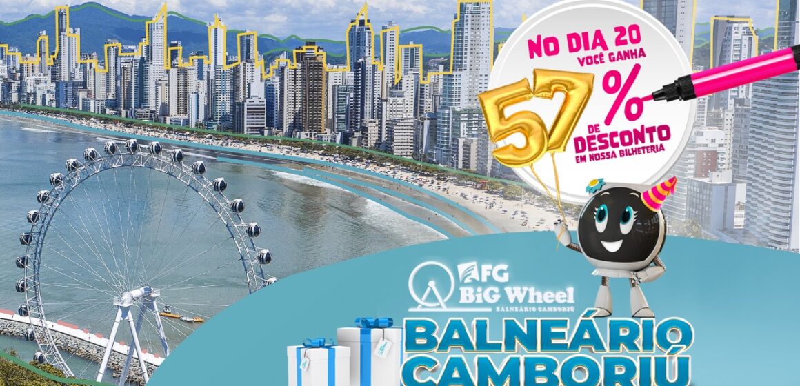 57 anos e 57% de desconto na FG BIG WHEEL