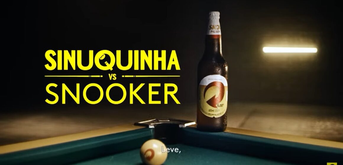 Skol lança o desafio Sinuquinha versus Snooker com Baianinho de Mauá