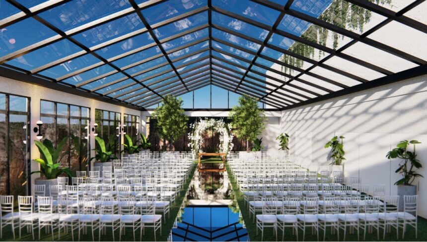 Novo espaço de eventos em Joinville terá área especial para casamentos em meio à natureza
