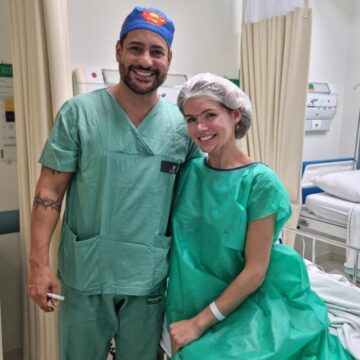 Thalita Zampirolli se recupera de cirurgias em Santa Catarina