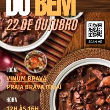 Primeira Feijoada Amigos do Bem, acontece dia 22 de outubro, na Vinum Brava