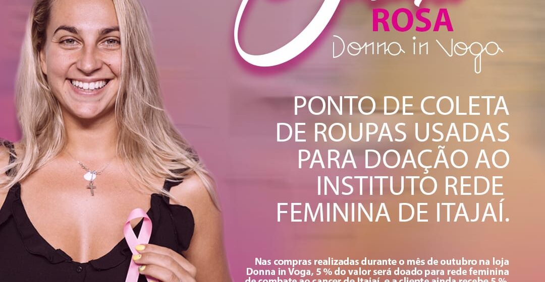 Loja do Bravamall reverte parte das vendas para a Rede Feminina de Combate ao Câncer de Itajaí