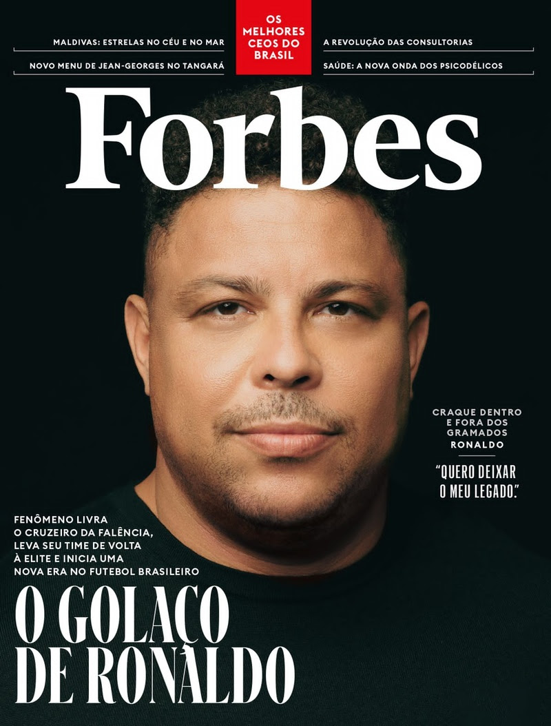 Edição 101 da Forbes Brasil tem Ronaldo na capa e lista dos melhores