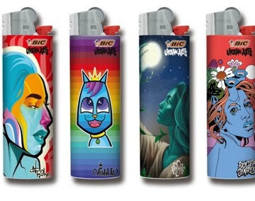 BIC LANÇA COLEÇÃO DE ISQUEIROS DECORADOS POR ARTISTAS URBANOS BIC LANÇA COLEÇÃO DE ISQUEIROS DECORADOS POR ARTISTAS URBANOS