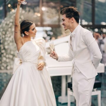 O SIM da influencer Eduarda Santana e do dentista Gustavo Nau