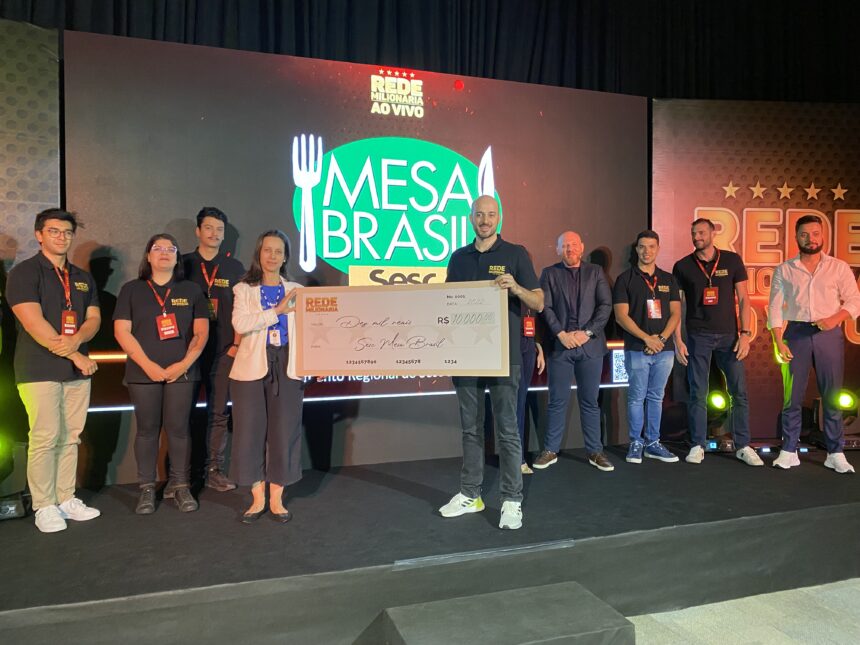 Mesa Brasil do Sesc recebe doação em evento em Florianópolis