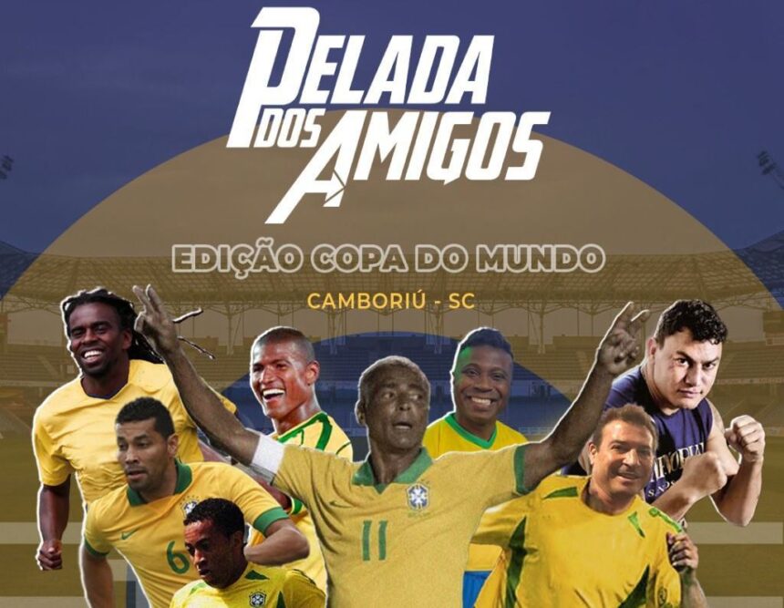 Romário estará em Camboriú para a disputa da Pelada dos Amigos – Edição Copa