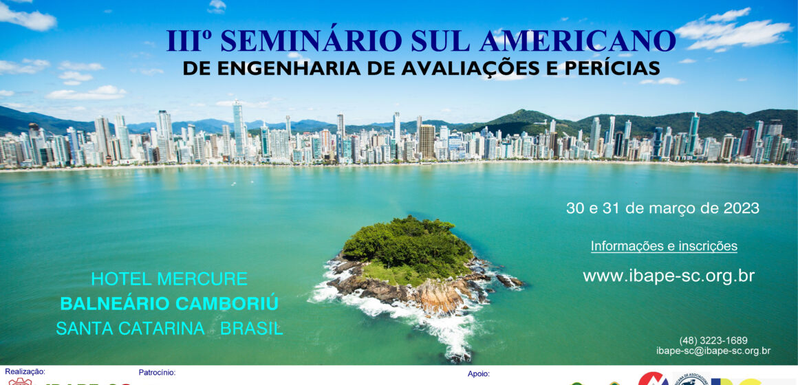 IIIº SEMINÁRIO SUL AMERICANO DE ENGENHARIA DE AVALIAÇÕES E PERÍCIAS