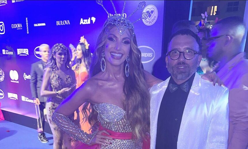RP catarinense, Alex Ferrer, no baile da Vogue