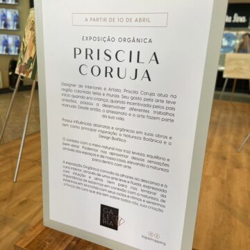 Artista Priscila Coruja assina Exposição Orgânica no Itajaí Shopping