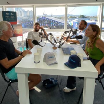 Empresário do Planalto Catarinense participa de podcast na Marina Itajaí
