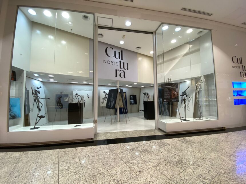 Exposição do artista Jean Tomedi no Norte Shopping celebra o corpo humano