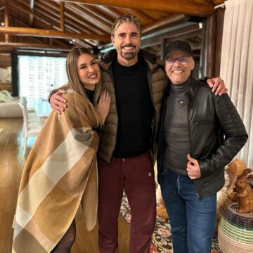 Ator Reynaldo Gianecchini visita serra catarinense