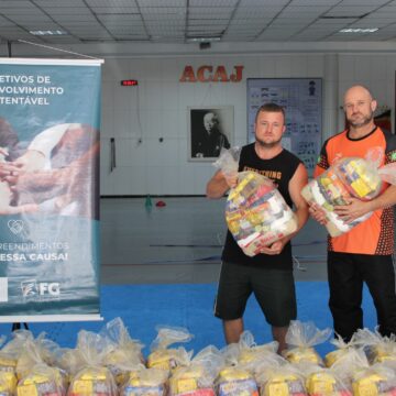 Associação Camboriuense de Judô recebe mais de 1,5 tonelada de alimentos Associação Camboriuense de Judô recebe mais de 1,5 tonelada de alimentos