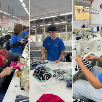 Estudantes de Blumenau produzem toucas e turbantes para mulheres em tratamento oncológico Estudantes de Blumenau produzem toucas e turbantes para mulheres em tratamento oncológico