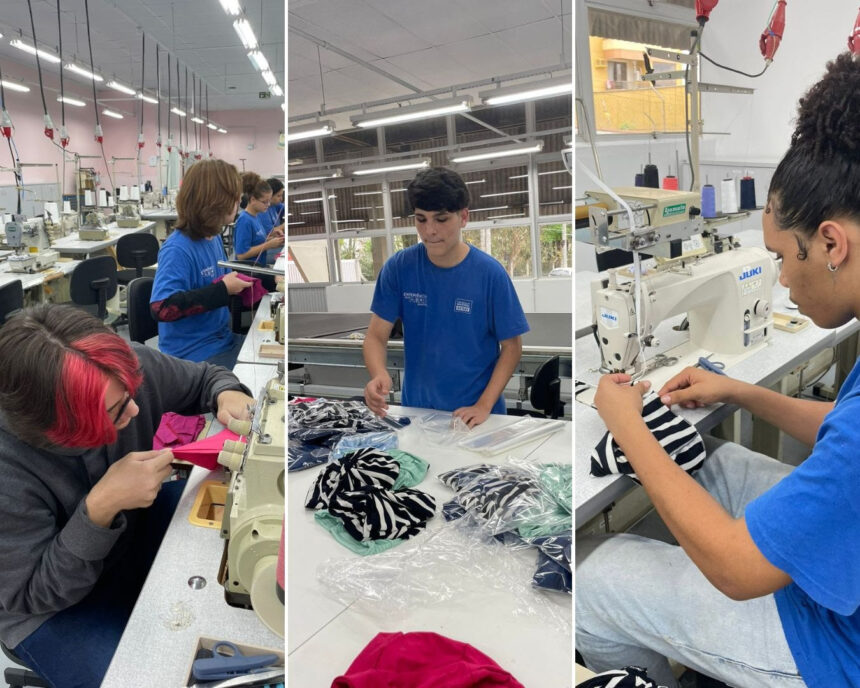 Estudantes de Blumenau produzem toucas e turbantes para mulheres em tratamento oncológico