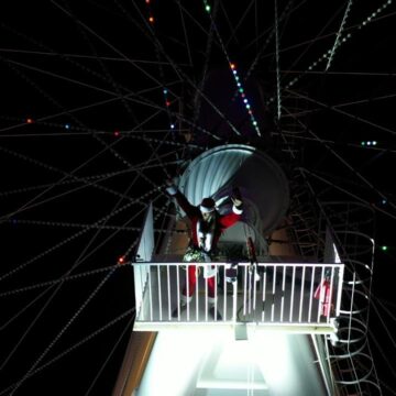 Papai Noel descerá de rapel da FG Big Wheel