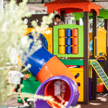 Parque infantil garante divertimento para os pequenos na Estação Unifique