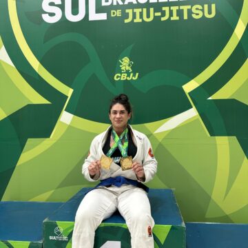 Atleta catarinense conquista medalha de ouro em Campeonato Sul Brasileiro de Jiu-jitsu