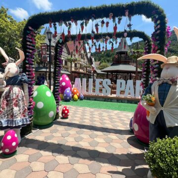 Tradições alemãs na celebração da Páscoa no Alles Park, em Pomerode