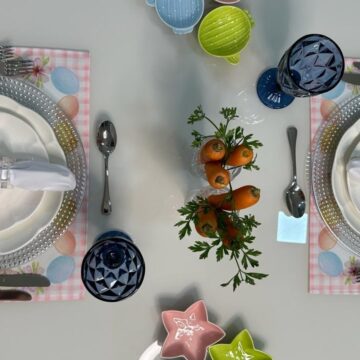 Sugestão de mesa posta para se inspirar nesta Páscoa Sugestão de mesa posta para se inspirar nesta Páscoa