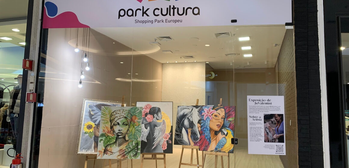 Shopping Park Europeu recebe exposição da artista plástica Ju Valentini