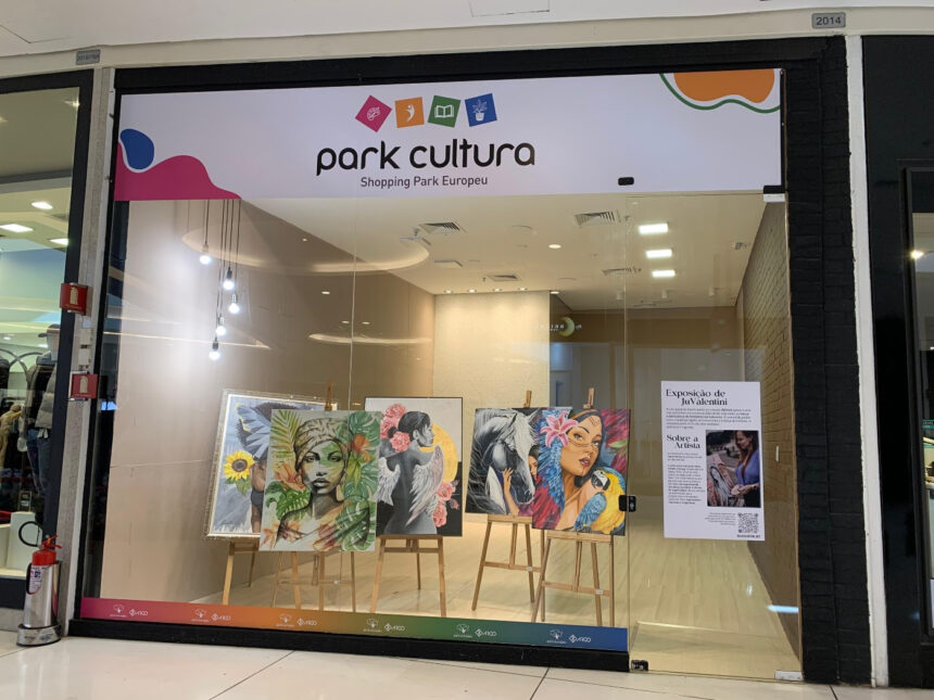 Shopping Park Europeu recebe exposição da artista plástica Ju Valentini