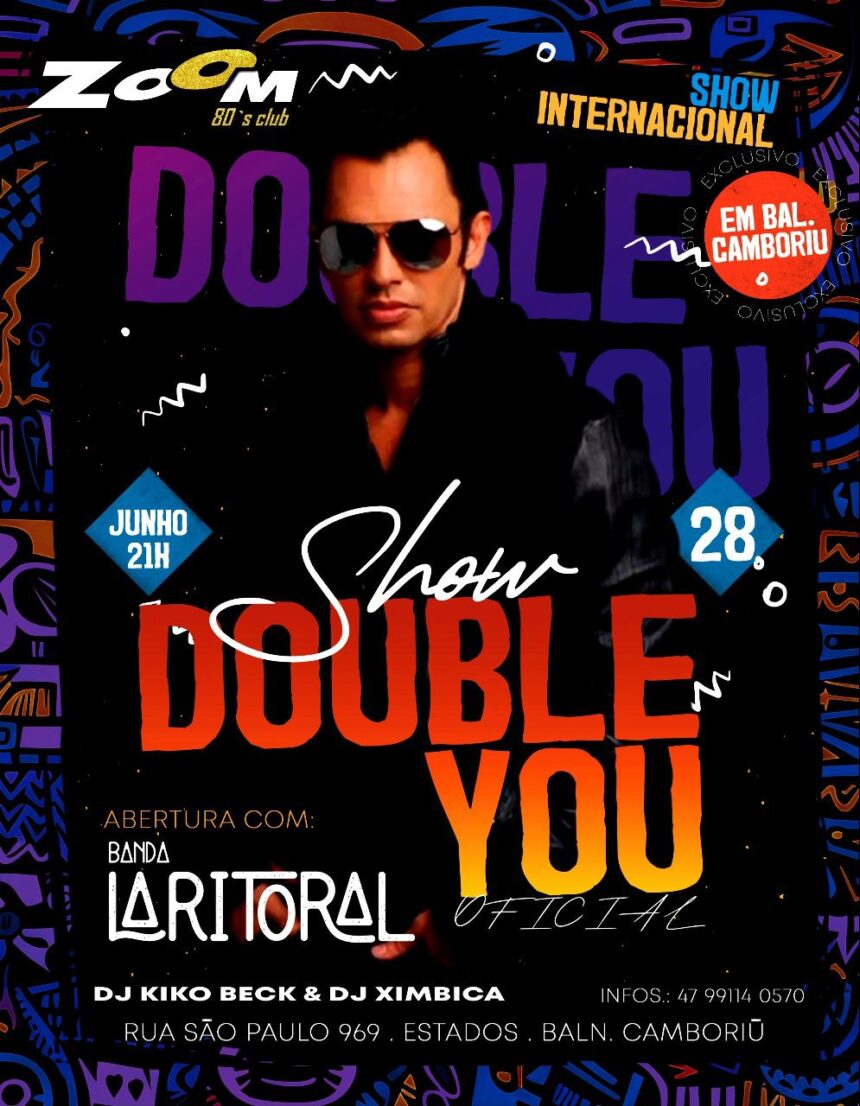 Double You se apresenta na Zoom 80´s Club nesta sexta-feira Double You se apresenta na Zoom 80´s Club nesta sexta-feira