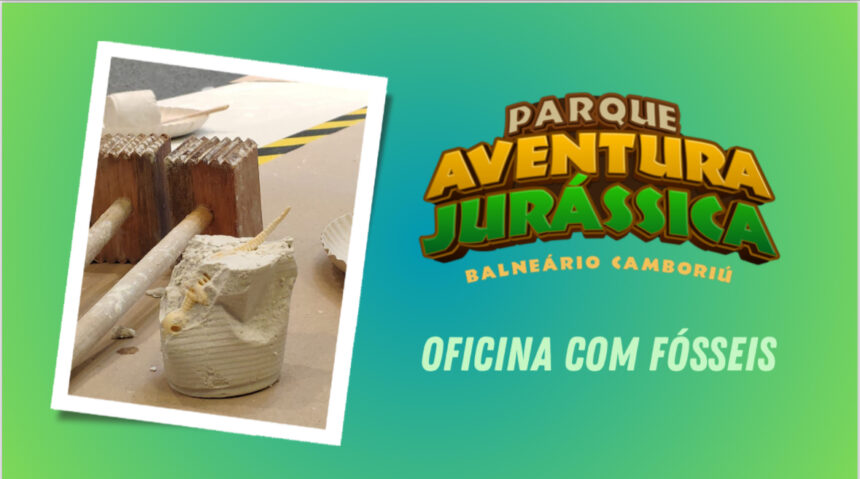 ‘Dino Escavação’ – oficina de fósseis – para crianças vivenciarem experiências paleontológicas acontece sábado (22) ‘Dino Escavação’ – oficina de fósseis – para crianças vivenciarem experiências paleontológicas acontece sábado (22)