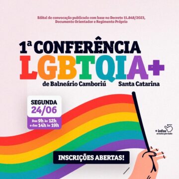 Inscrições para a 1ª Conferência LGBTQIA+ de Balneário Camboriú se encerram dia 20