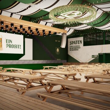 Spaten apresenta cenografia dos pavilhões da Oktoberfest de Blumenau 2024