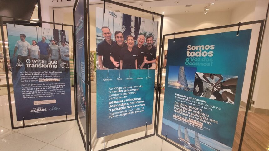 Exposição sobre a mais famosa família de velejadores do Brasil segue até dezembro no BravaMall