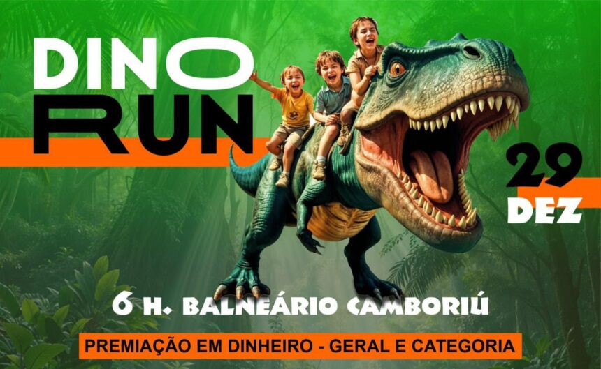 DinoRun: corra para encerrar o ano em grande estilo em Balneário Camboriú