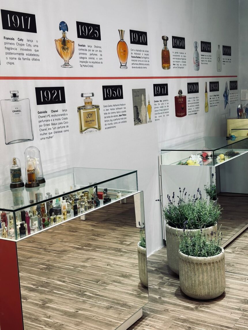 Exposição sobre o universo da perfumaria chega ao Norte Shopping