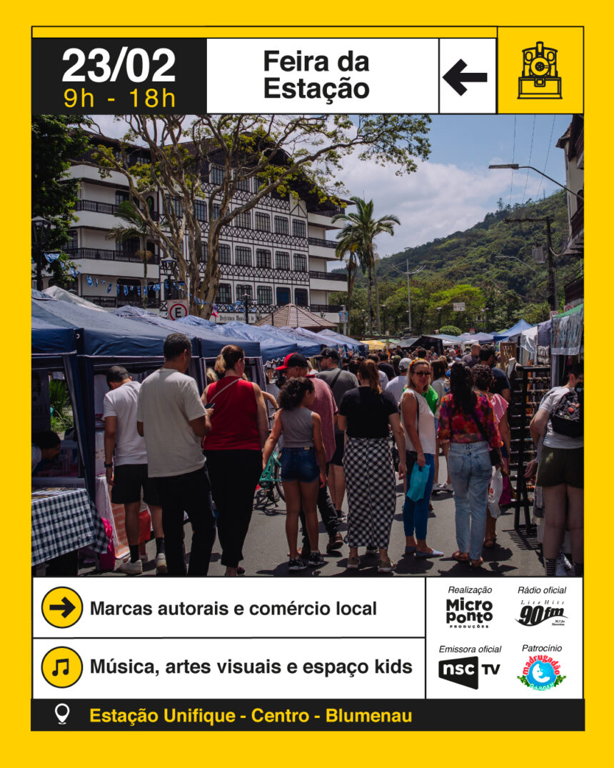 Feira da Estação anima o fim de semana com música, arte e lazer