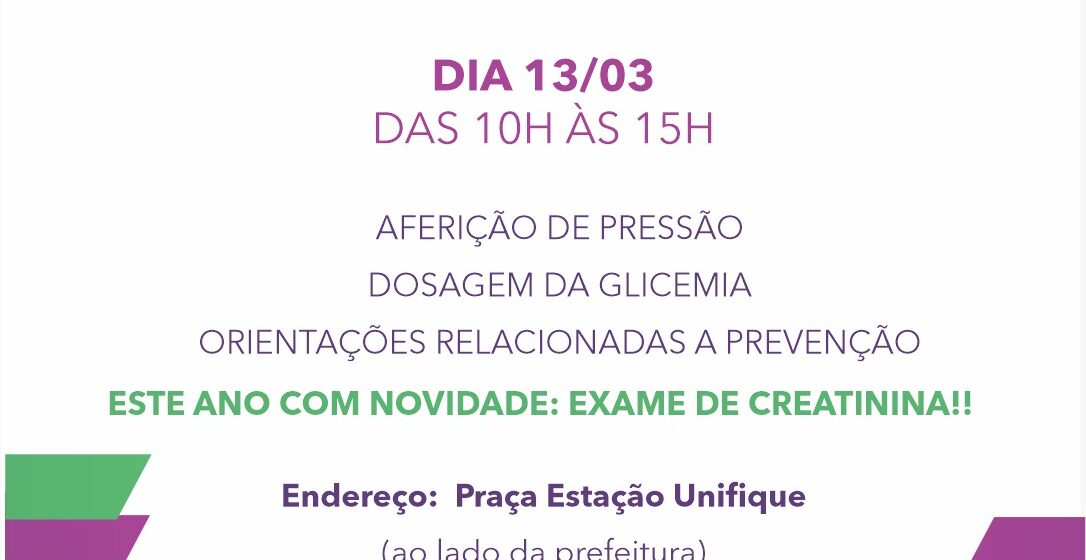 Dia Mundial do Rim – Associação Renal Vida faz evento especial na Estação Unifique