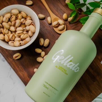 Empresários inovam e lançam licor de pistache inspirado em gelatos italianos