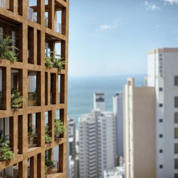 Edifício-árvore transforma a fachada em solução de bem-estar