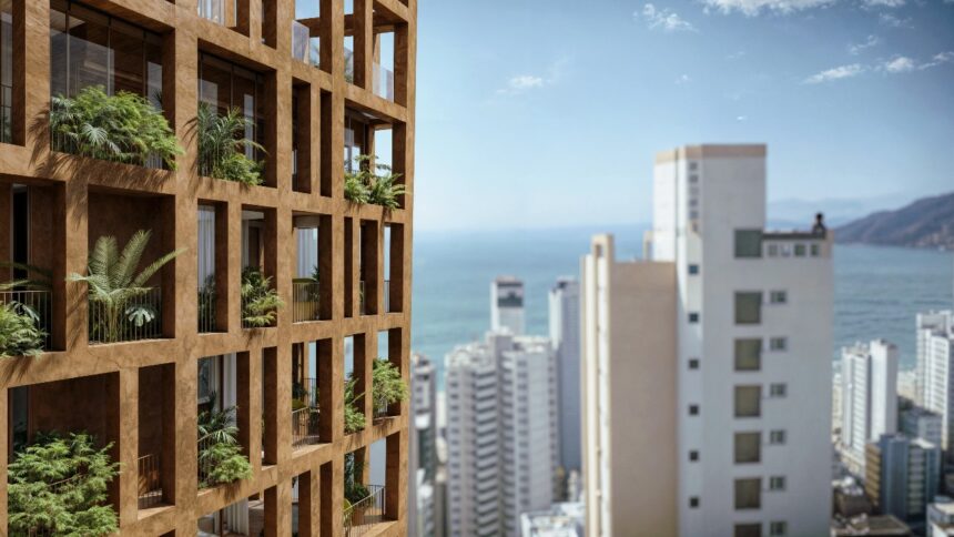 Edifício-árvore transforma a fachada em solução de bem-estar