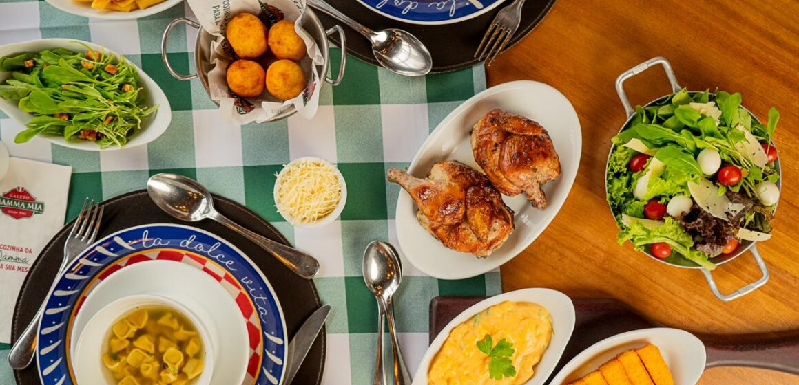 Dia dos Pais com mesa farta e clima familiar no Galeto Mamma Mia