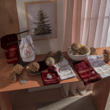 Appel Home lança coleção de Natal inédita com toalhas e panos de copa em Jacquard