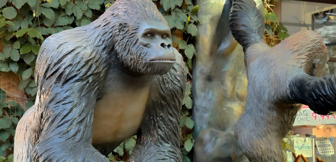 Réplicas gigantes de animais selvagens invadem o Porto Belo Outlet Premium