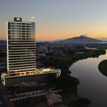 River Marine residence leva náutica, conceito e lifestyle para Tijucas